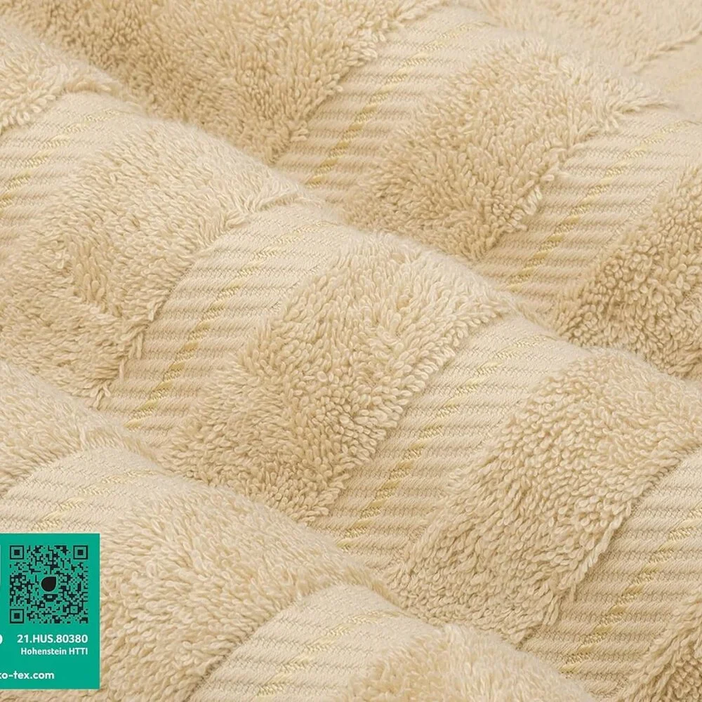 New Luxury 6 Piece Towel Set, 2 Bath Towels 2 Hand Towel 2 Washcloths, 600 GSM 1
